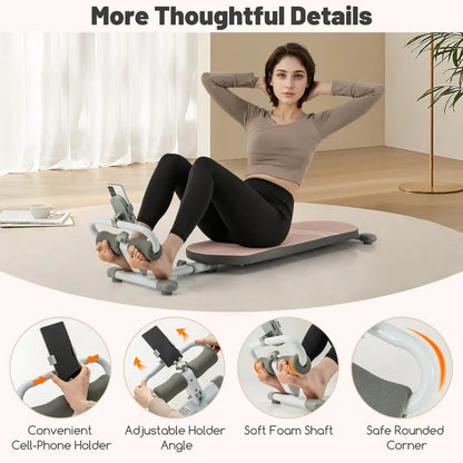 Adjustable Sit-Up Bench for Home Workouts  Three-Angle Backrest & Extendable Frame