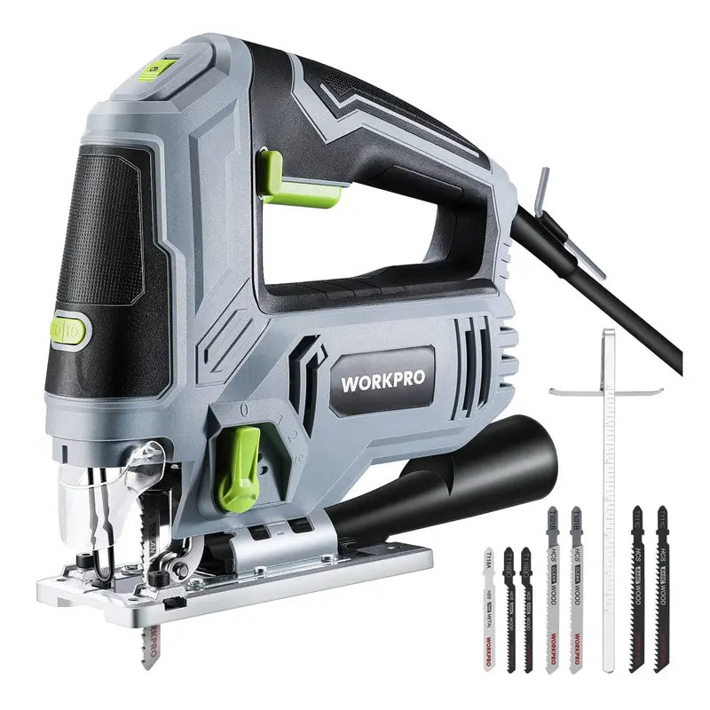 WORKPRO 6.5-Amp Corded Jigsaw  850W Variable-Speed Electric Jig Saw with Tool Kit