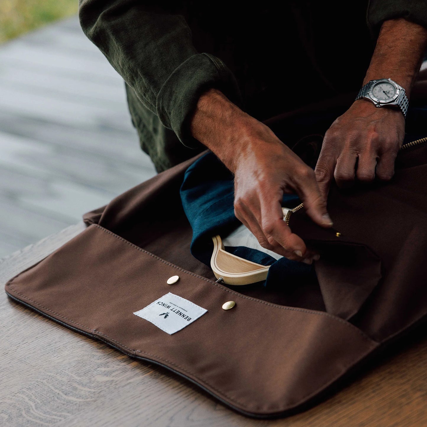 Leather Trifold - Brown