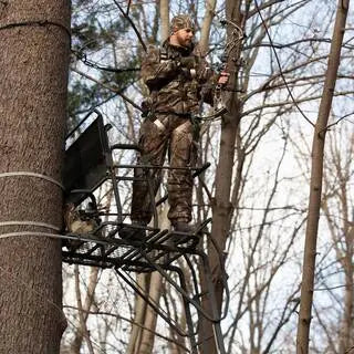 Lockdown LD202E Two-Person Treestand  21-Foot Height, Lightweight Aluminum Ladder Design