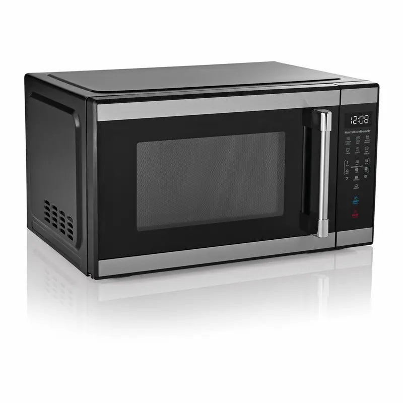 Hamilton Beach 1.1 Cu Ft Countertop Microwave  1000W, Sensor Cooking, Stainless Steel Design