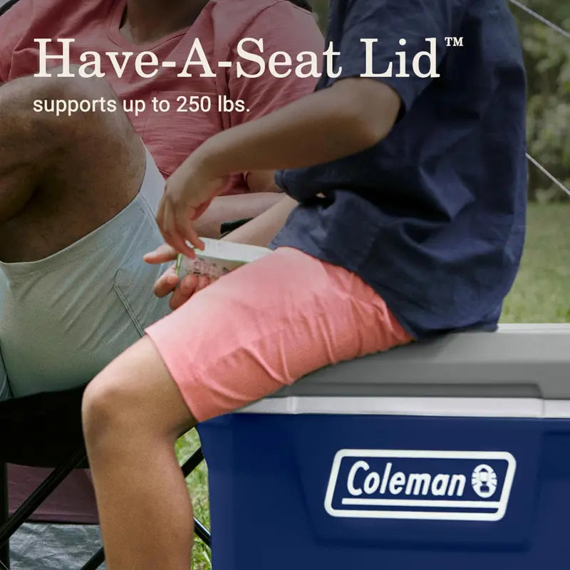 Coleman 100-Quart Insulated Rolling Cooler  Leak-Proof Hard-Sided Outdoor Cooler with 5-Day Ice Retention