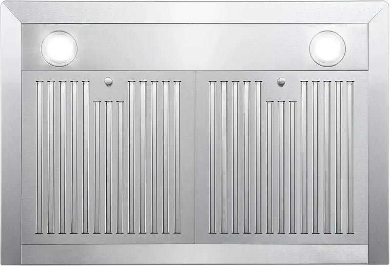 COSMO 30″ Ducted Wall-Mount Range Hood with 380 CFM Ventilation and Modern Vista Design