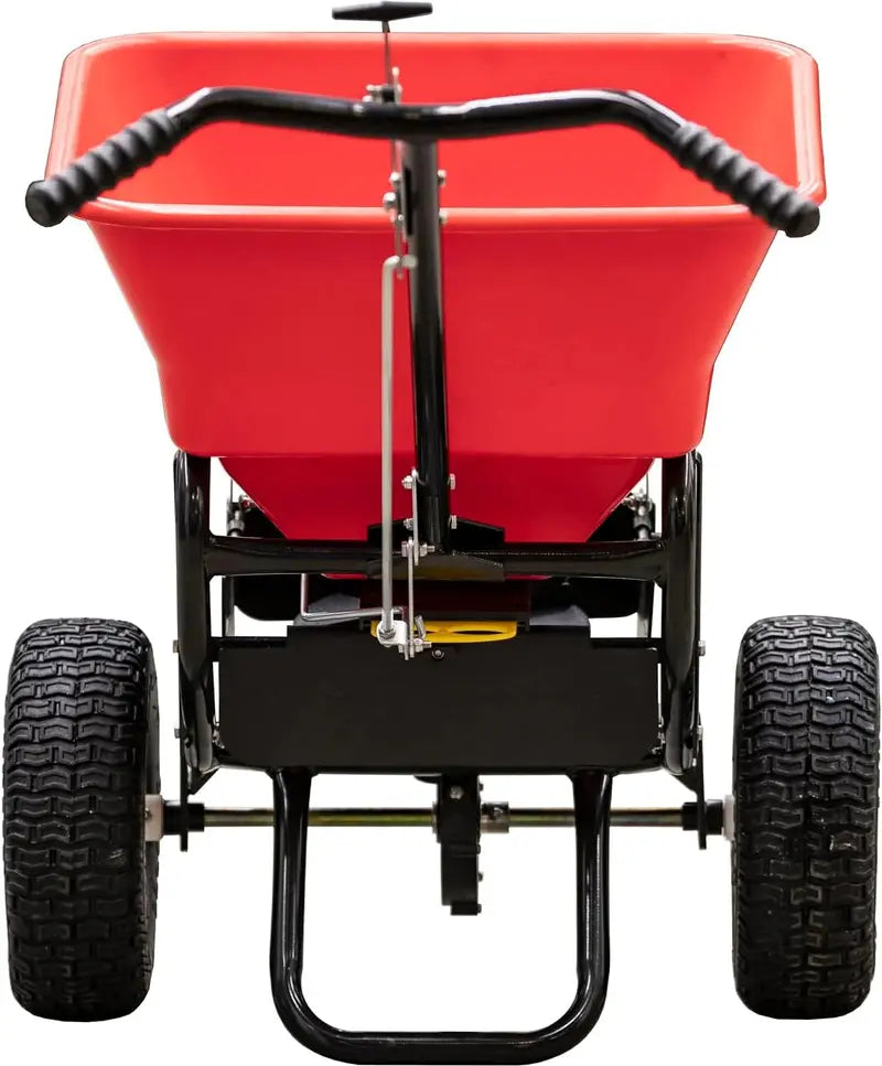 Multi-Use Push Spreader  100 lb Capacity Lawn and Garden Tool for Seed, Salt, Fertilizer, and Ice Melt Application