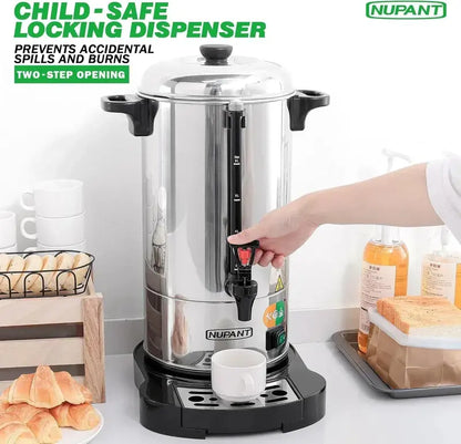 Commercial-Grade 15L Stainless Steel Coffee Brewer (Grade 304)