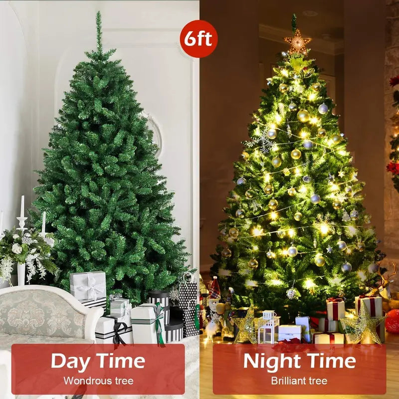 Easy-Assembly Artificial Douglas Fir Christmas Tree for Indoor or Outdoor Use
