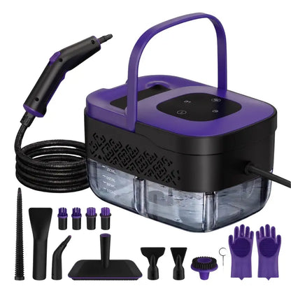 1500W Multi-Surface Steam Cleaner with 1.25L Boiler and 12 Cleaning Accessories