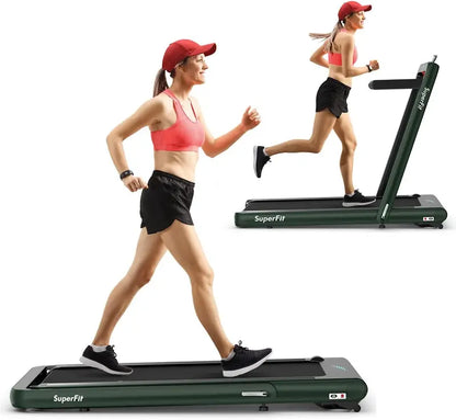 Dual-Function Folding Treadmill  4.75HP Under-Desk Model with App Compatibility