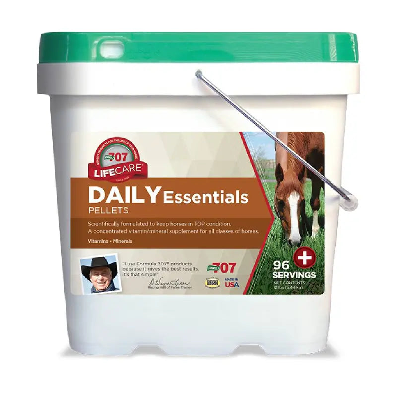 Formula 707 Horse Vitamin & Mineral Supplement, Daily Essentials, 12 lb, 96 Servings
