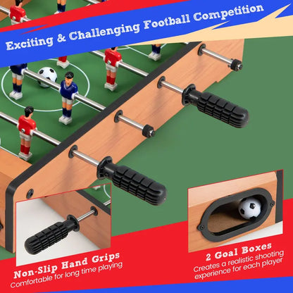 20-Inch Portable Foosball Table for Kids  Mini Soccer Game with Score Trackers