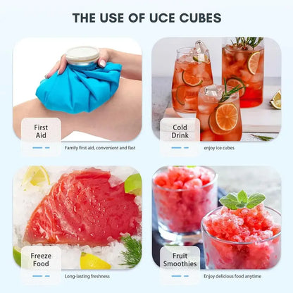 Portable Countertop Ice Maker with Self-Cleaning Function, 9-Cube Cycle in 6 Minutes, Dual Bullet Ice Sizes, 26.5 lb Daily Output  Black & Green