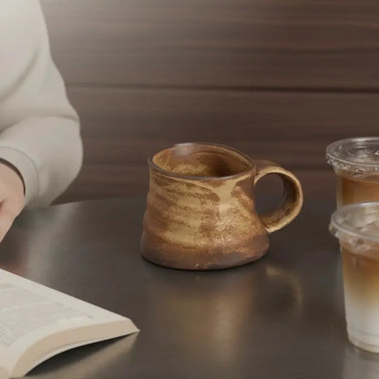 Handcrafted Rustic Ceramic Coffee Mug with Artisan Glaze — Unique Gift for Coffee Enthusiasts