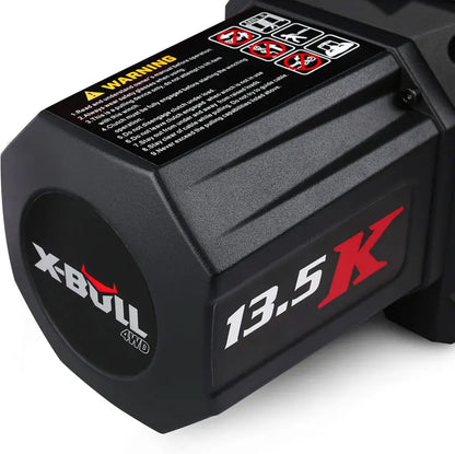 13,500-Lb Capacity 12V DC Electric Winch  Off-Road Recovery Winch with Dual-Function Wireless Remote Control, Trailer & Vehicle Towing Ready