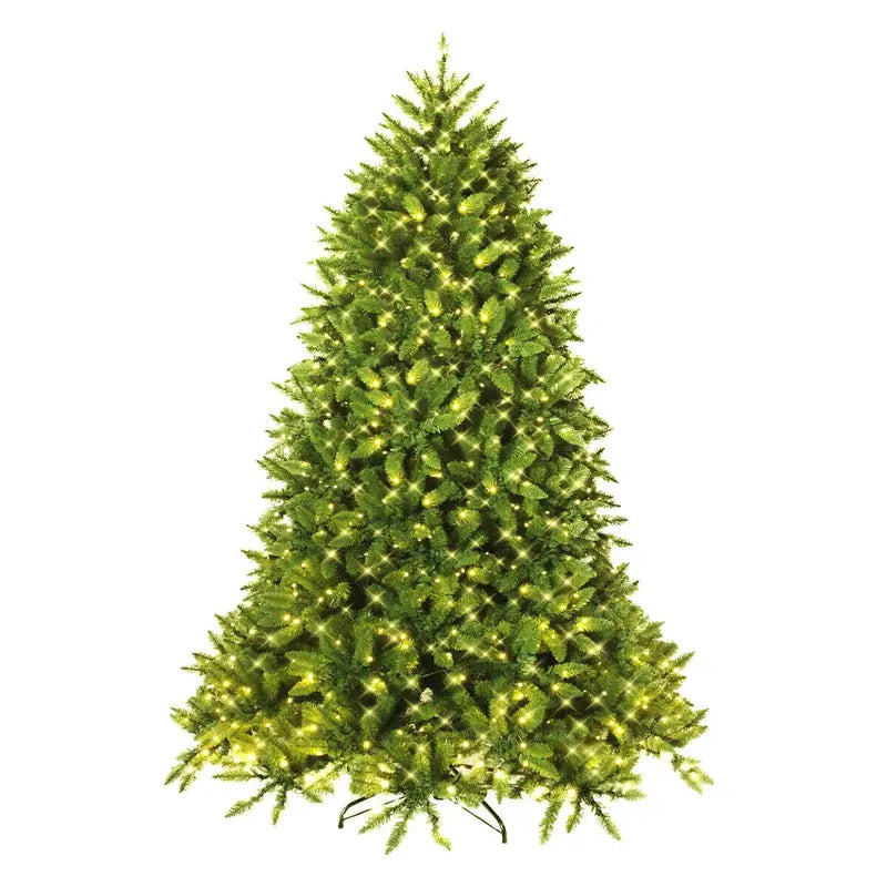 6-Foot Pre-Lit Hinged Artificial Fir Christmas Tree  Premium Quality