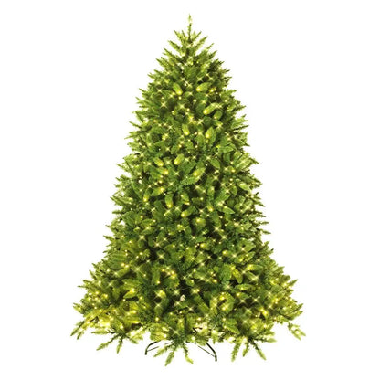 6-Foot Pre-Lit Hinged Artificial Fir Christmas Tree  Premium Quality