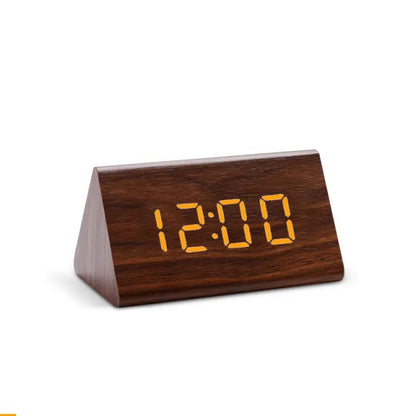 Digital LED Alarm Clock with Room Temperature Readout & Dual Alarms