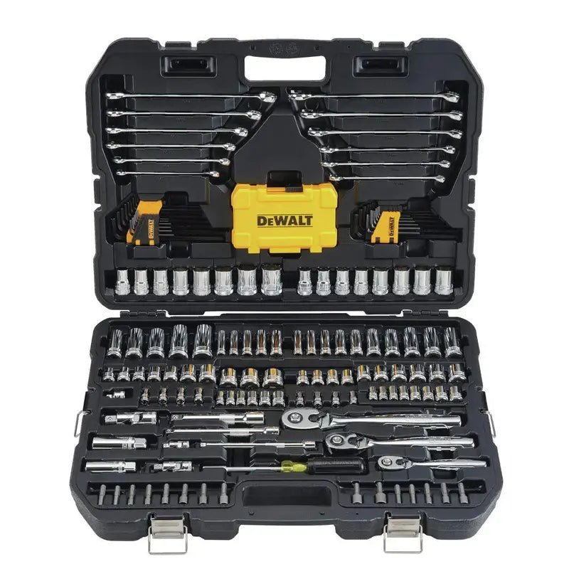 DEWALT DWMT75373 168-Piece Mechanics Tool Set  Socket, Ratchet & Wrench Combo Kit