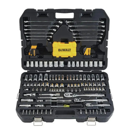 DEWALT DWMT75373 168-Piece Mechanics Tool Set  Socket, Ratchet & Wrench Combo Kit