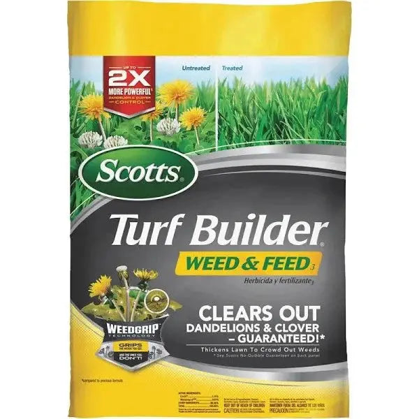 Scotts Turf Builder Weed & Feed  Covers 15,000 Sq. Ft. for Lawn Care