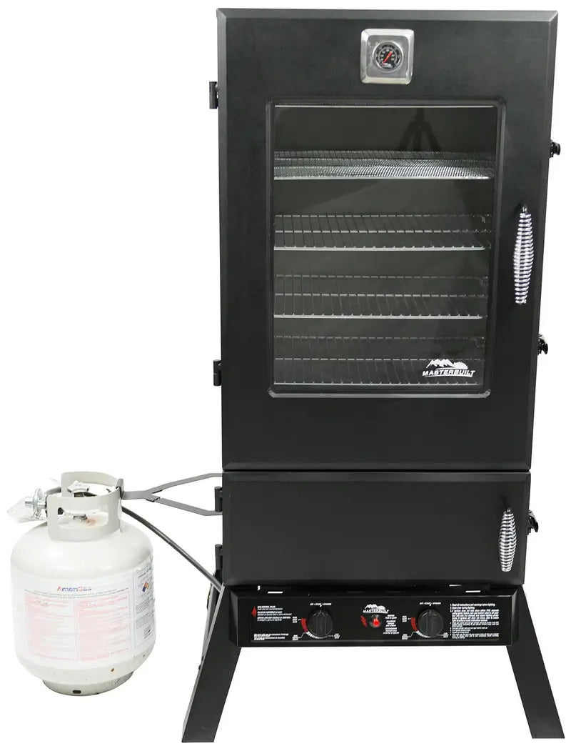 44-Inch Propane Smoker — Heavy-Duty Outdoor Cooking Unit