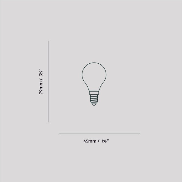 Porcelain I E14 LED Bulb
