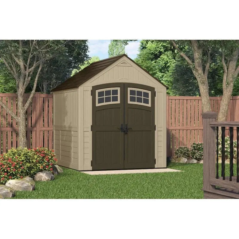 Sutton Resin Storage Shed  7.5 ft x 7 ft Outdoor Utility Building