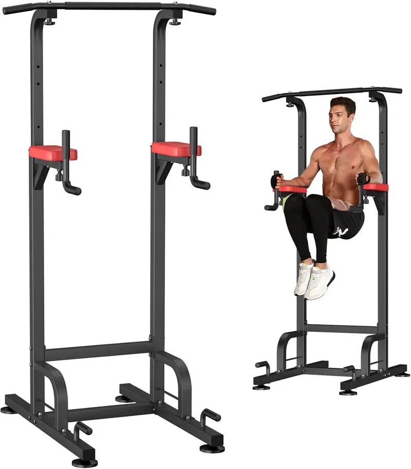 RELIFE Power Tower  Pull-Up, Dip &amp; Push-Up Station for Total-Body Calisthenics