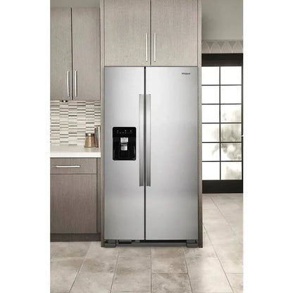 Whirlpool 36-Inch Side-by-Side Refrigerator  24 Cu. Ft., Stainless Steel Finish