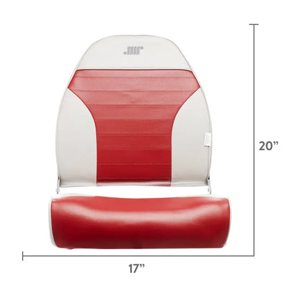 Wise 8WD588PLS-661 Standard High Back Boat Seat, Grey/Red