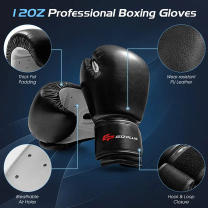 Freestanding Heavy Punching Bag  70-Inch, 220-Pound Boxing Bag with Gloves, Shock Absorber & 12-Cup Base