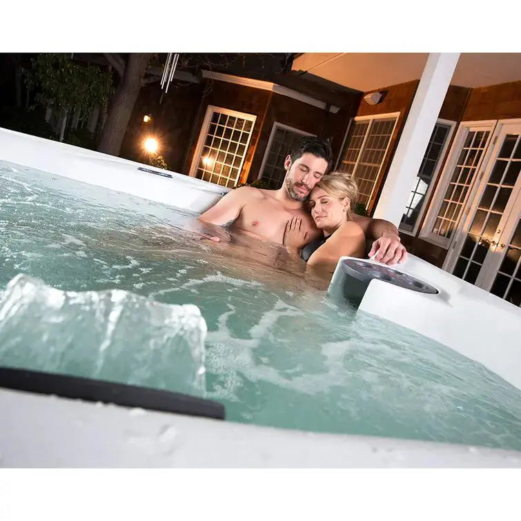 Lifesmart Plug-and-Play Hot Tub  110V Rectangular 5-Person Spa with 23 Jets & Ozonator (Espresso Finish)