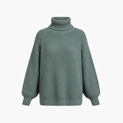 Women’s Oversized Loose-Fit Turtleneck Sweater