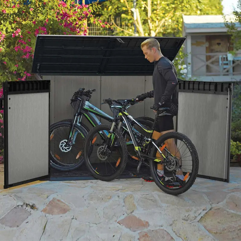 Keter 6 ft. x 3.5 ft. Resin Storage Shed  Low-Maintenance Outdoor Garden or Tool Shelter