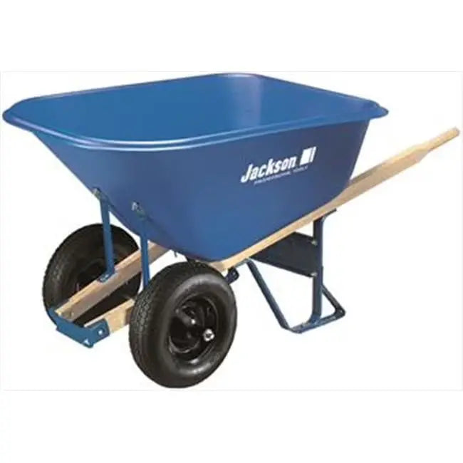 Ames 10.5 Cu. Ft. Heavy-Duty Steel Wheelbarrow  Reinforced Tub, Pneumatic Tires, Industrial-Strength Build