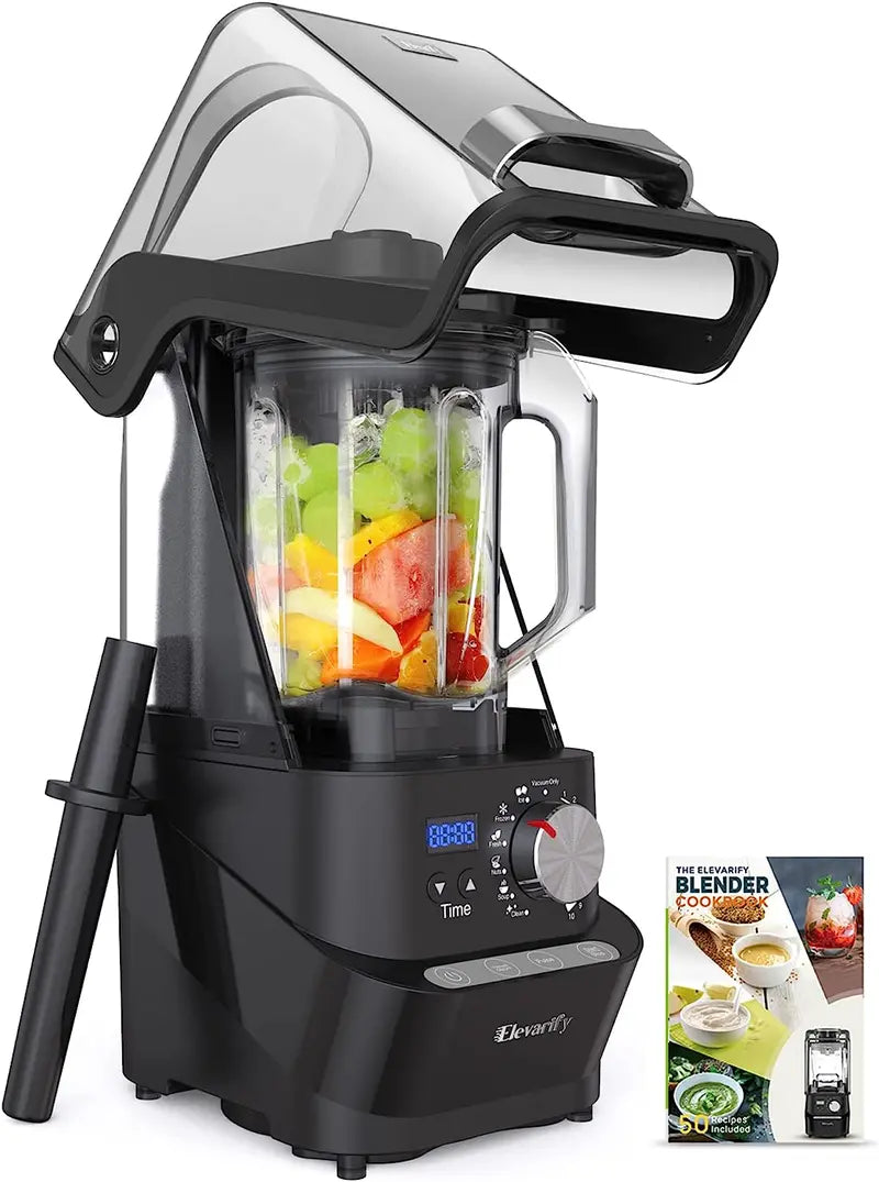 Kitchen Quiet Vacuum Blender  1500W Commercial-Grade Smoothie Maker with 56-Oz BPA-Free Container