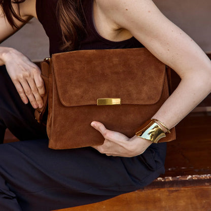 Amelot  - Cuir Velours Camel