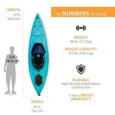 Lifetime Guster 100 Sit-In Kayak  2-Pack for Recreational Paddling