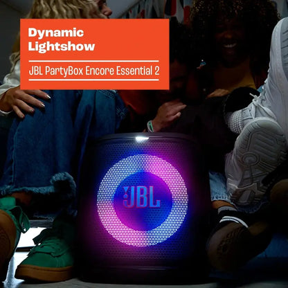 JBL PartyBox Encore Essential 2  Portable Bluetooth Speaker with 15-Hour Playtime & IPX4 Rating
