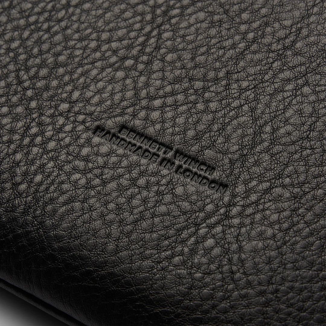 Flight Pouch - Black Leather
