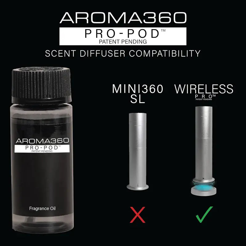 Wireless Pro Portable Essential Oil Diffuser, Midnight Black  Cordless, Covers 600 sq ft, Remote Controlled  Ideal for Home & Office Aromatherapy