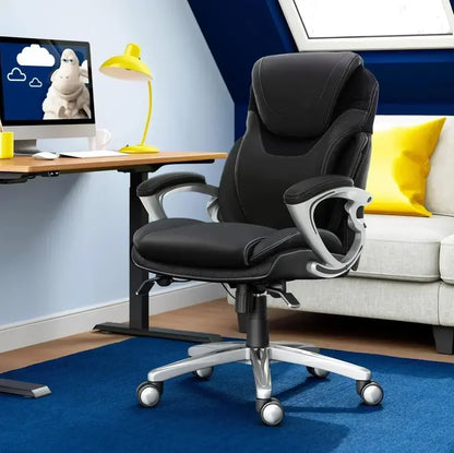 Executive-Style Ergonomic Office Chair  Supportive High-Back Design for Extended Desk Work