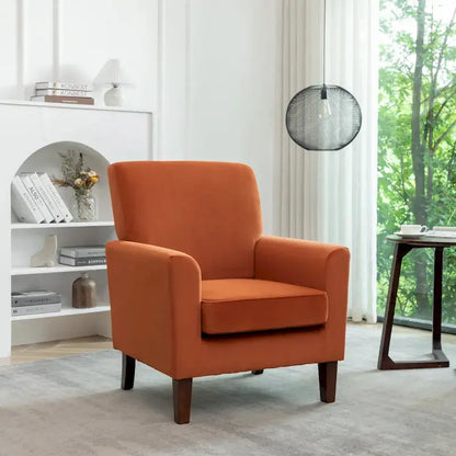 Contemporary Accent Armchair for Living Spaces  Stylish, Compact, and Comfort-Oriented