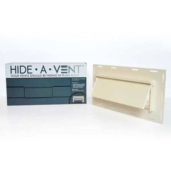 HIDE-A-VENT 10 in. Rectangular Exterior Vent for Kitchen Exhaust Fans Model B