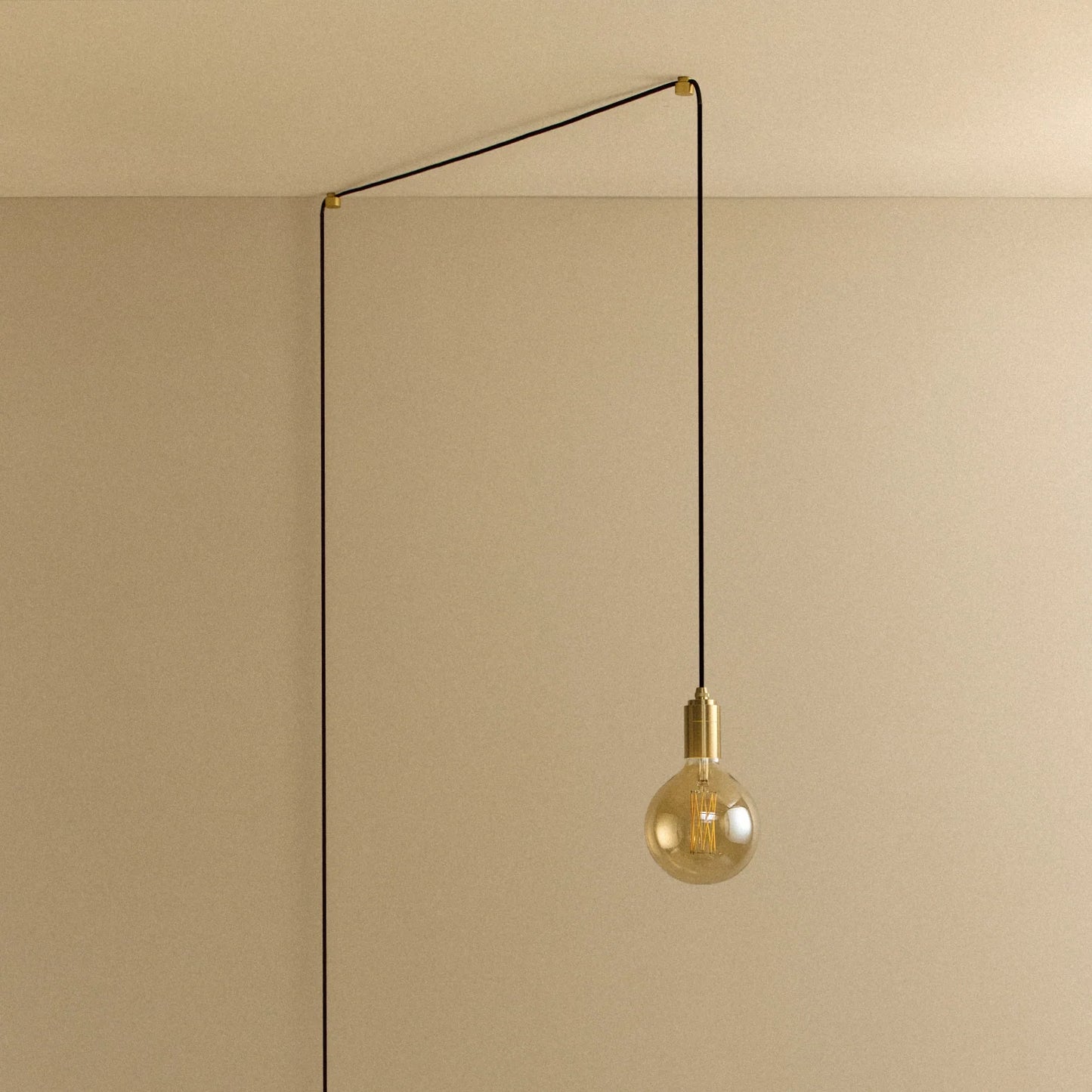Gaia Plug-In Pendant in Brass