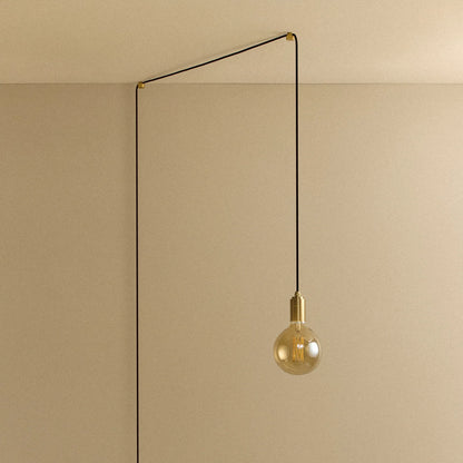Gaia Plug-In Pendant in Brass