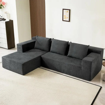 60-Inch Pull-Out Sofa Bed with Memory Foam Mattress, Two Pillows & Futon-Style Guest Bed Design
