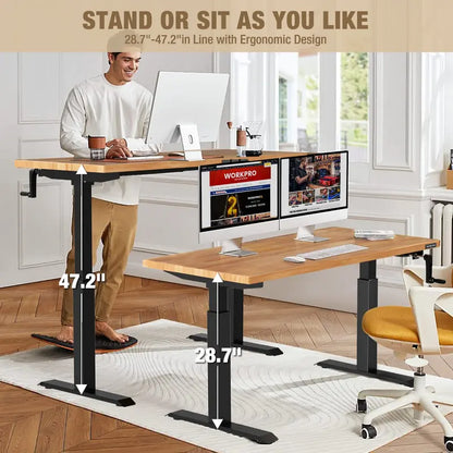 WORKPRO Adjustable Crank-Height Workbench  47.2″ x 23.6″, 300-LB Load Capacity