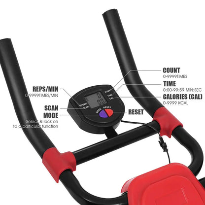 Foldable Vertical Ab Trainer for Targeted Core and Oblique Exercises