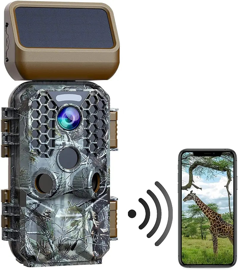 T200 Solar-Powered 4K Trail Camera  30MP Imaging with WiFi & Bluetooth Connectivity