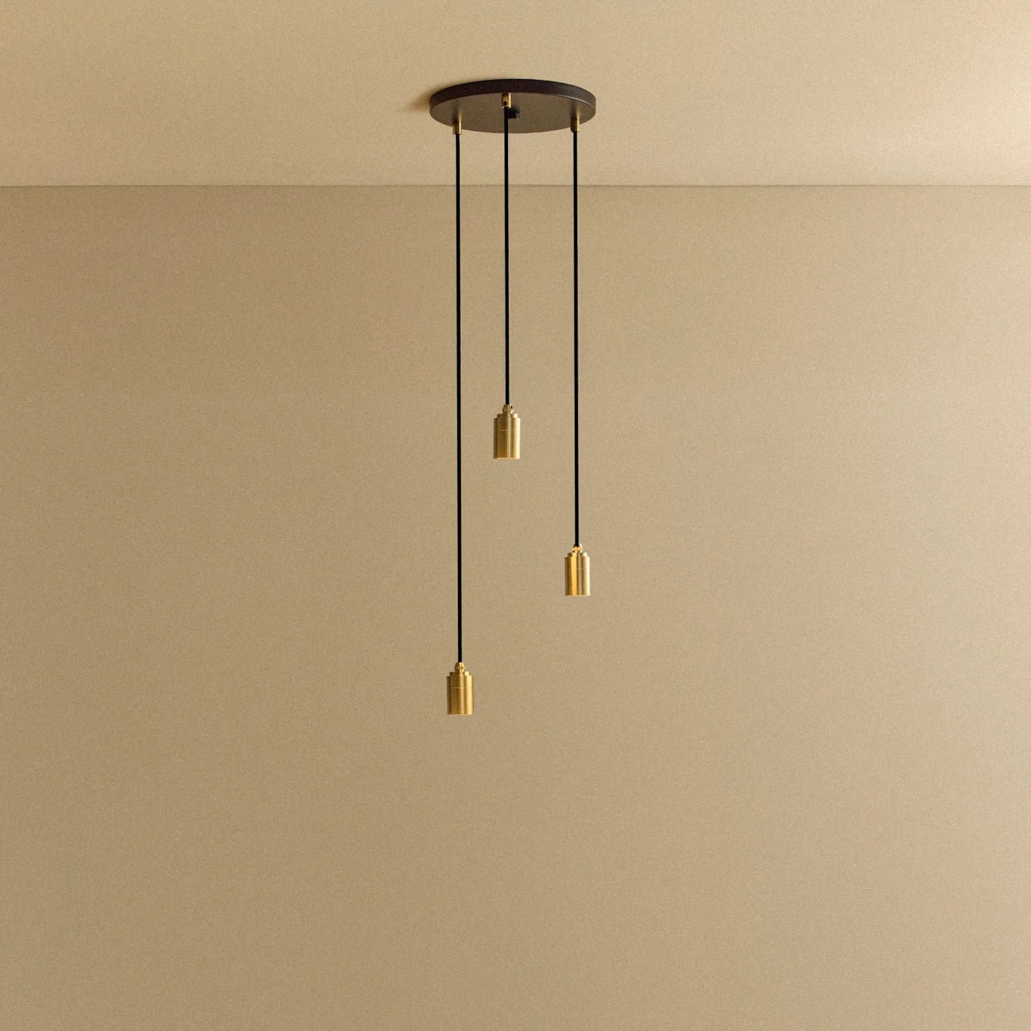 Triple Pendant in Brass